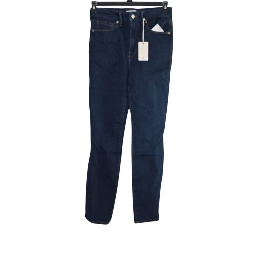 Good American Women's Size 6-12 Blue821 Good Waist High Rise Skinny Jeans